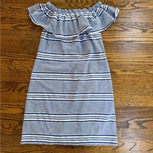 Vineyard vines blue and white striped dress size XXS